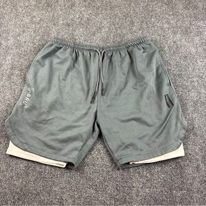 ASRV Men’s Tetra-Lite 7” Liner Shorts Athletic Shorts Grey/White size: Medium